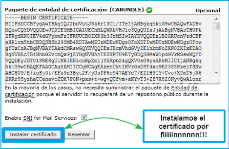 instalar certificado