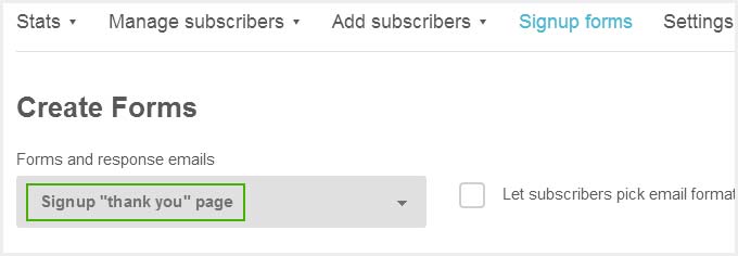El mensaje que aparece después de pinchar en el botón de suscripción se corresponde con este formulario de Mailchimp.