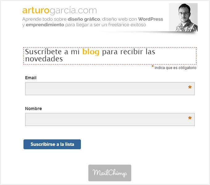 El formulario abría este formulario en el que se vuelven a pedir los datos de registro.
